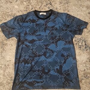 Valentino Mens Big Logo T-shirt Size US Large Slim Made in Italy 🇮🇹